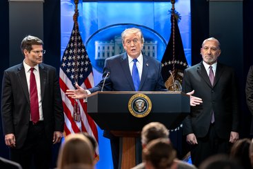 President Donald Trump delivers remarks on the Supreme Court ruling on tariffs. Photo: The White House Photo / Patrick B. Ruddy / Flickr